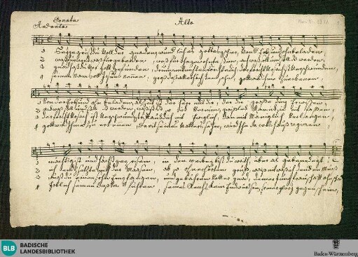 Sei gegrüßt du voll der Gnaden - Don Mus.Ms. 2311 : V (X), orch; F