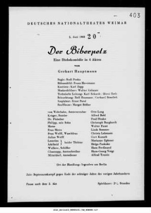 Der Biberpelz