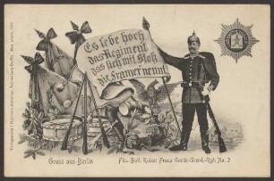 Ansichtskarte Füsilier-Bataillon, Kaiser Franz Garde-Grenadier-Regiment Nr. 2