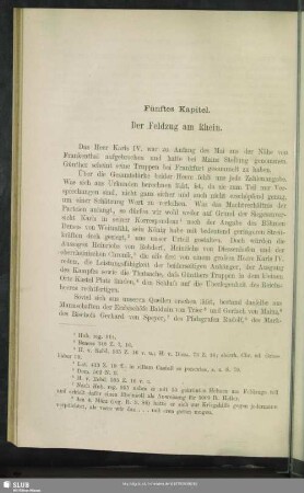 Fünftes Kapite. Der Feldzug am Rhein