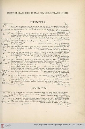 Steinzeug (Nr. 701-709)