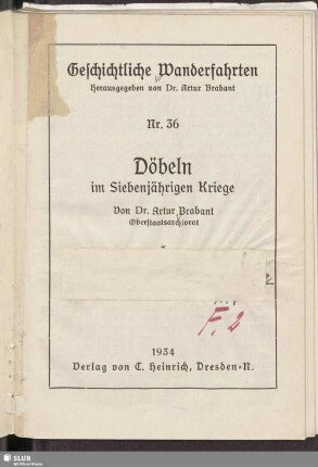 Döbeln im Siebenjährigen Kriege