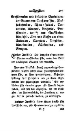 Conföderation und beständige Vereinigung der amerikanischen Staaten
