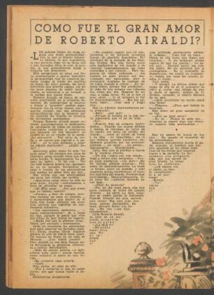 Como fue el gran amor de Roberto Airaldi