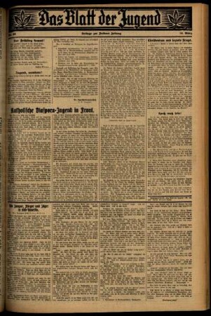 Zweite Ausgabe vom Mittwoch, den 18. März 1931.