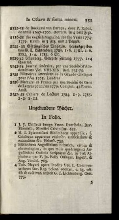 Ungebundene Bücher.