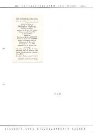 Helling, Wilhelm
