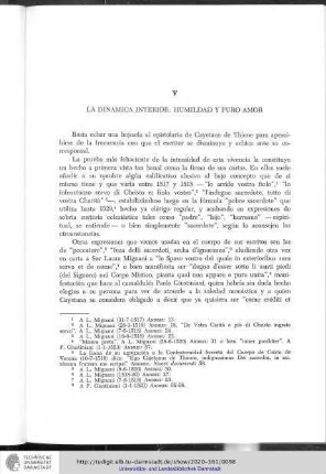 V. La dinámica interior: humildad y puro amor