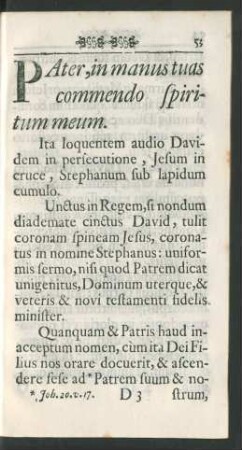 Pater, in manus tuas commendo spiritum meum.