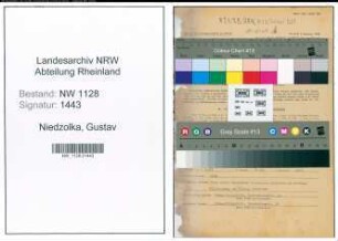 Entnazifizierung Gustav Niedzolka , geb. 07.11.1895 (Polizist)