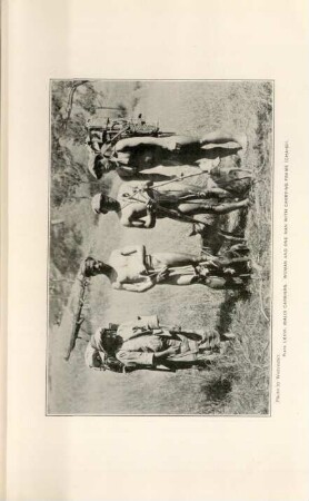 Plate LXXVI. Ibaloi carriers. Woman and one man with carrying frame