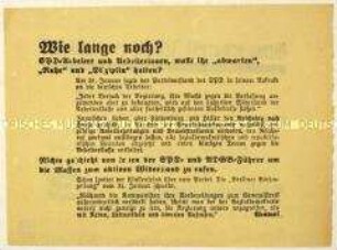Aufruf der KPD zur Reichstagswahl 1933