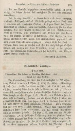 205-249 Systematische Theologie