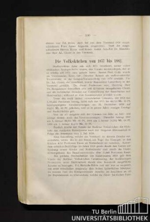Die Volksküchen von 1877 bis 1882.
