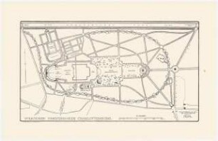 Volkspark Jungfernheide, Berlin-Charlottenburg: Grundriss der Gesamtanlage 1:4000, Maßstabsleiste