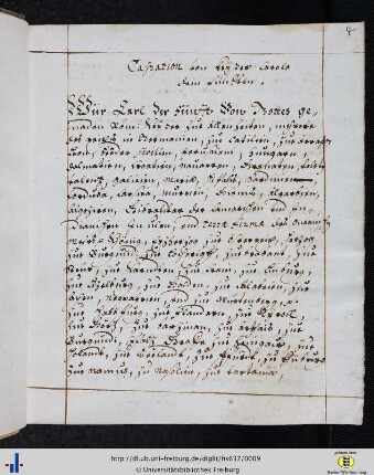 Cassation von Kayser Carolo dem Fünfdten.