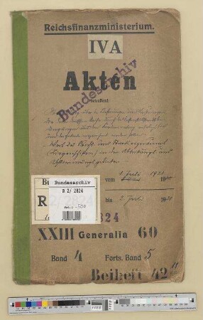 Wert des Reichs- und Staatseigentums in den Abtretungs- und Abstimmungsgebieten: Bd. 4