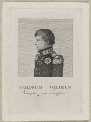 Bildnis des Kronprinzen Friedrich Wilhelm von Preußen