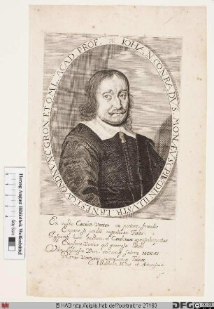 Bildnis Johann Conrad Monaeus