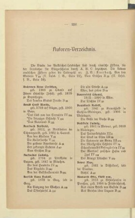Autoren-Verzeichnis