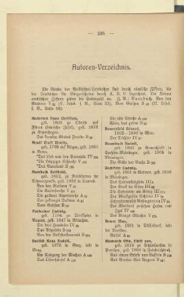 Autoren-Verzeichnis