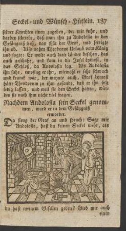 Nachdem Andolosia sein Seckel genommen, ward er in dem Gefängniß ermordet.