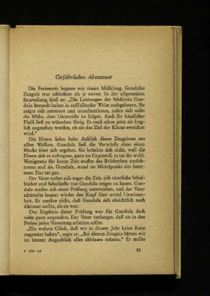 Gefährliches Abenteuer