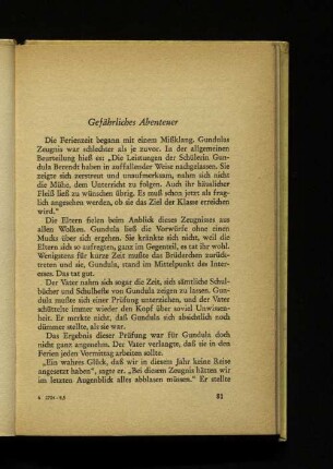 Gefährliches Abenteuer