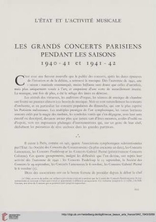 L'état et l'activité musicale