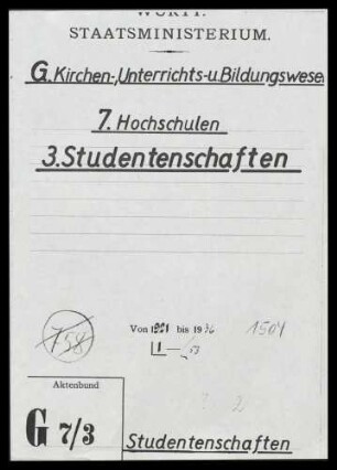 Studentenschaften