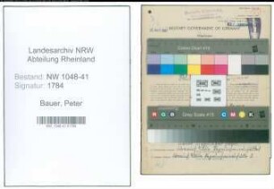 Entnazifizierung Peter Bauer , geb. 18.03.1916 (Bahnpolizist)