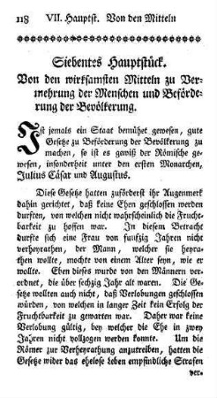Siebentes Hauptstück