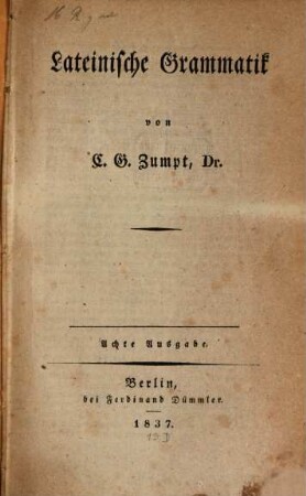 Lateinische Grammatik