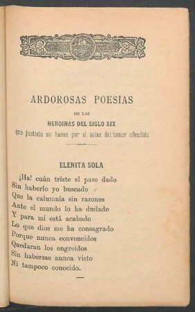 Elenita sola