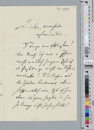 Brief an Laura von Beckerath