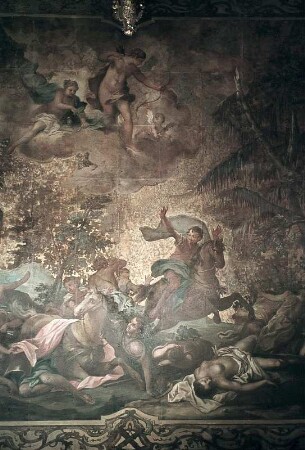 Diana und Apollo töten die Kinder der Niobe