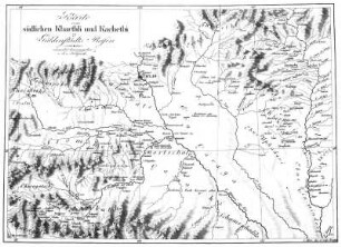 Karte vom südlichen Kharthli und Kachethi zu Güldenstedts Reisen.