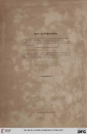 Mode de Publication