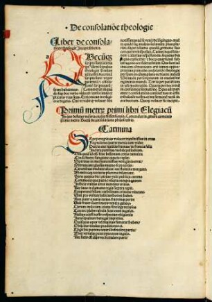 3v-9r, De consolatione theologie. Liber Primus.