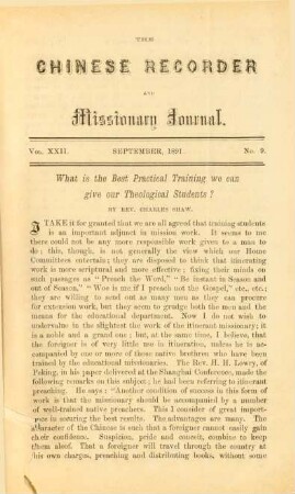 No. 9. September, 1891