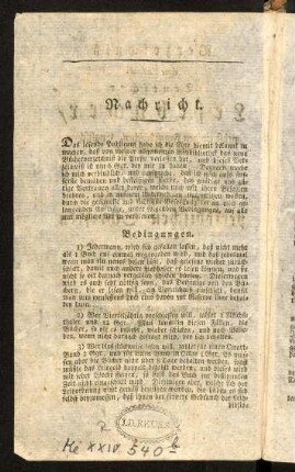 II-IV, Nachricht.
