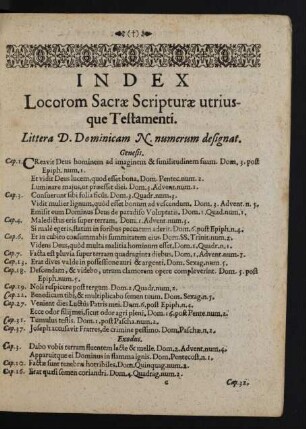 Index Locorom Sacrae Scripturae utriusque Testamenti.