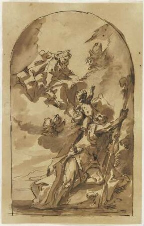 Maria erscheint dem Heiligen Christophorus