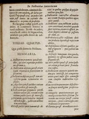 Titulus Quartus. Quis possit dicere de Nullitate.