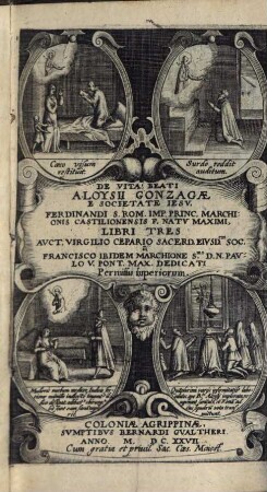 De Vita beati Aloysii Gonzagae : Libri 3