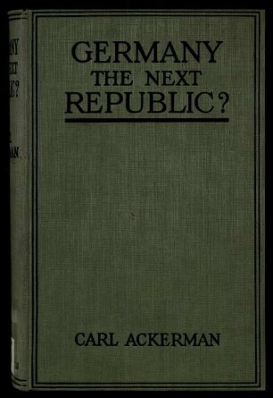 Germany the next republic?