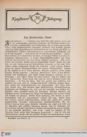 36: Der Freideutsche Bund