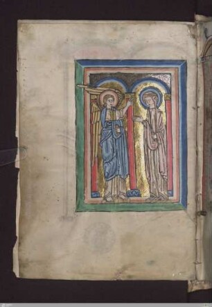 Miniatur: Verkündigung an Maria