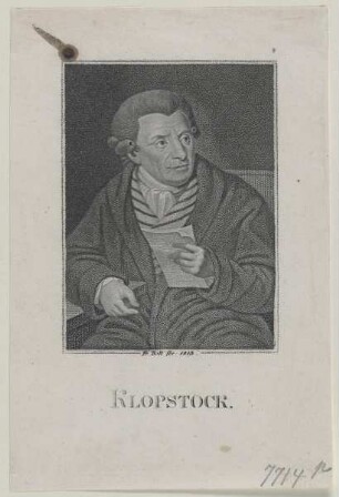 Bildnis des Friedrich Gottlieb Klopstock