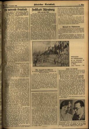 Zweite Ausgabe vom Mittwoch, den 09. September 1936.